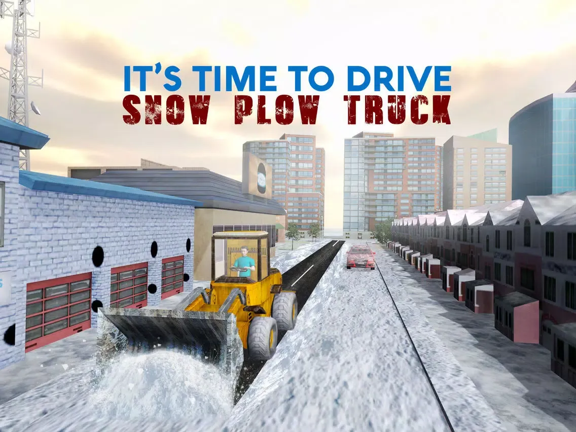 Скриншоты Winter Snow Plow Truck Simulator 3D – Real Excavator Crane Simulation Game iPad 